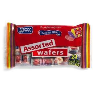 Necco Assorted Wafers, 24 Snack Size Rolls  Grocery 