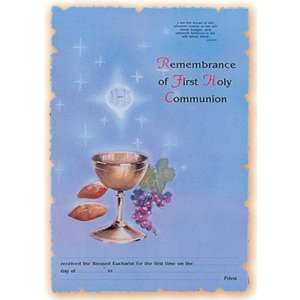  100 First Communion Certificados in Spanish 7 x 10.5 