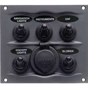  BEP Marine 5 Switch Panel Splash Proof: Sports & Outdoors