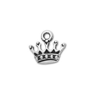  Antique Silver Kings Crown Charm Arts, Crafts & Sewing