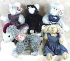Ty Attic Treasure Lot Of 5 Animals Cats and Dogs