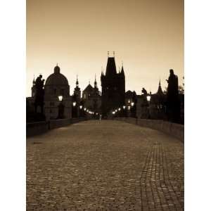  Old Town and Charles Bridge at Dawn, Prague, Czech 