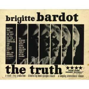   Poster Half Sheet 22x28 Brigitte Bardot Charles Vanel Paul Meurisse
