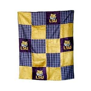  LSU Louisiana State Tigers Letter Quilt: Sports & Outdoors
