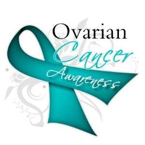  Scroll Ribbon Ovarian Cancer Awareness Stamp: Office 