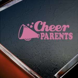  Cheer Parents Pink Decal Car Truck Bumper Window Pink Sticker 