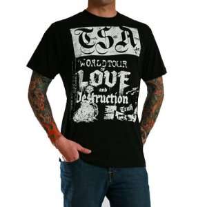 Truth Soul Armour Youth Love & Destruction BLK Tee Size Large  