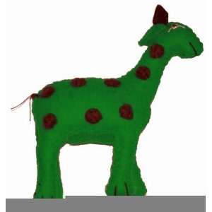  Cheppu Felt Giraffe Medium Toy Green: Toys & Games
