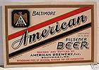 American Beer Bottle IRTP Free Label Brew Baltimore #3