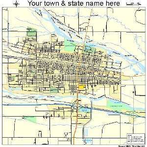  Street & Road Map of North Platte, Nebraska NE   Printed 