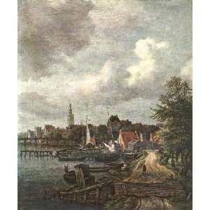   , painting name View of Amsterdam, by Ruysdael Jacob Isaackszon van
