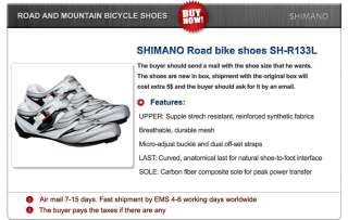 SHIMANO Road Bike Shoes SH R133L 42,43,44,45,46 NEW !!  
