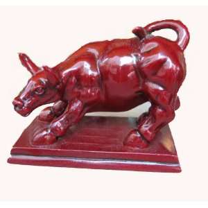  Chinese Zodiac Animal   Ox Statue  Red Wood: Home 