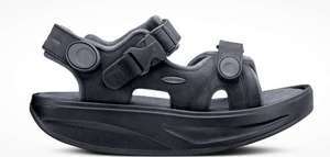 MBT Mens KISUMU Strappy Sandals in BLACK Logo AUTHENTIC Retail Price 