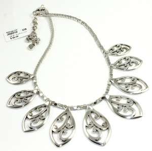 Brighton SOCIALITE Silver Large Necklace   NWT  