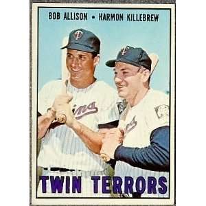 Bob Allison/Harmon Killebrew 1967 Topps Card #334