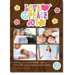   Collections   Digital Holiday Photo Cards (Love Peace Joy Chocolate