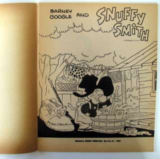 BARNEY GOOGLE & SNUFFY SMITH Giant Comic Album #1 1972  