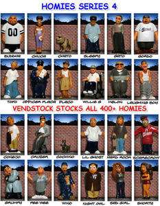 24 NEW RETIRED SERIES 4 HOMIES FIGURES COMPLETE SET YOU CHOOSE 