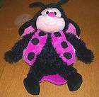 girls new pink lady bug pillow toy happy nappers snores works zips 