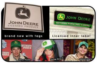 NEW LICENSED JOHN DEERE BALL CAP MOSS GREEN JON HAT JD  