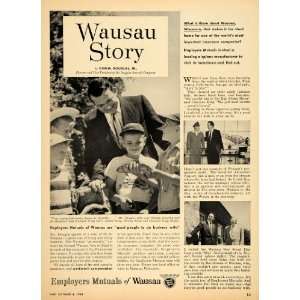  Insurance Wausau Story Schuck   Original Print Ad