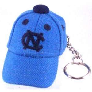   Tar Heels (UNC) Sky Blue Baseball Cap Key Chain: Sports & Outdoors