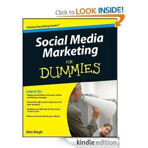Social Media Marketing For Dummies Shiv Singh  Kindle 