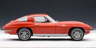 AUTOART 71183 1:18 1963 CHEVROLET CORVETTE COUPE RED DIECAST MODEL CAR