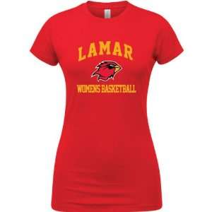  Lamar Cardinals Red Womens Womens Basketball Arch T 