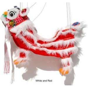  Chinese Festival Lion Puppet   (White/Red) Toys & Games
