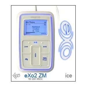  White Ice eXo2 Creative Zen Micro Skin Cover Case   