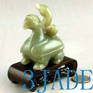 Natural Nephrite Jade Carving: Sea Monster Figurine  