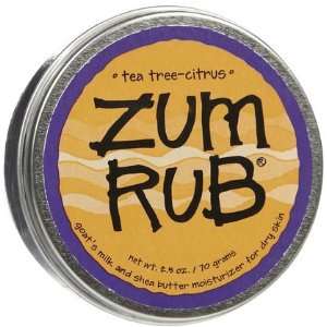  Zum Zum Rub Tea Tree Citrus 2.5 oz (Quantity of 4): Health 
