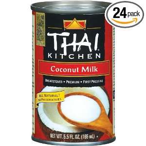THAI KITCHEN Small Coconut Milk, 5.46 Ounce (Pack of 24)  