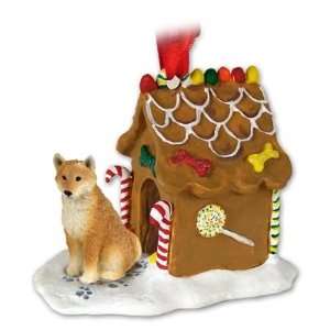  Shiba Inu Ginger Bread Dog House Ornament: Home & Kitchen
