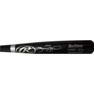 Sammy Sosa Autographed Baseball Bat   Big Stick Engraved AS IS  