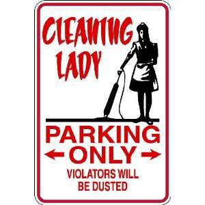  (Occ19) Cleaning Lady Worker Occupation 9x12 Aluminum 