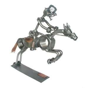  Equestrian Show Jumper Metal Figurine