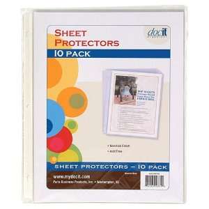   Top Loading Sheet Protectors, 10 Pack, Clear (00781)