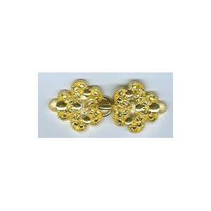    Ornate Shiny Gold Finish Cloak Clasp Arts, Crafts & Sewing