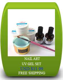 Yellow Glitter Circle UV Gel 20ml For Nail Art R086  