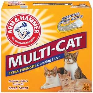 Arm & Hammer Multi Cat Strength Clumping Litter, 20 Pounds  