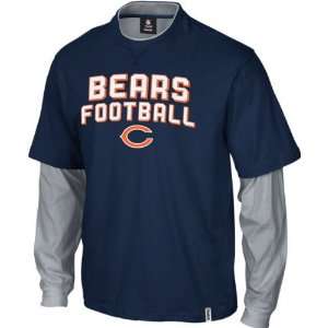 Chicago Bears Youth Long Sleeve Splitter Layered T Shirt:  