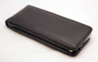 NEW Black Leather Case for iPod Nano 5th Gen video cam  