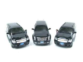 PRESIDENTIAL MOTORCADE CADILLAC DTS LIMO CHEVY SUV 1/43  