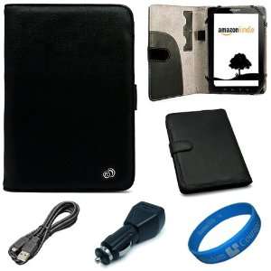  Black Textured Leather Executive Folio Case Cover for 