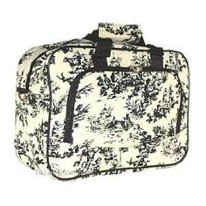   French Toile Black Overnight Travel Duffle Bag