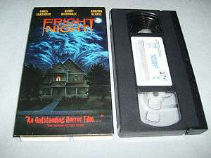 Fright Night (VHS, 1985)   CHRIS SARANDON / AMANDA BEARSE 043396605626 