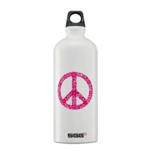  Sigg Water Bottle 0.6L Flowered Peace Symbol Pnk 